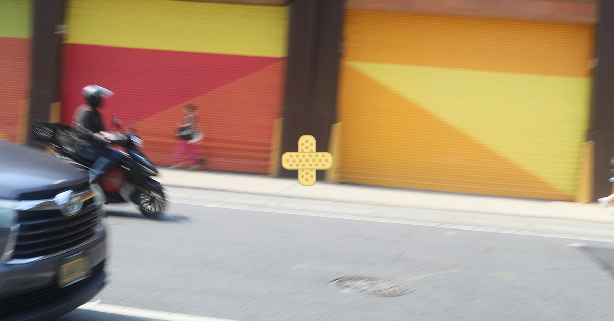 blurry image of a rider