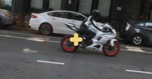 speeding motorcycle on New Jersey road