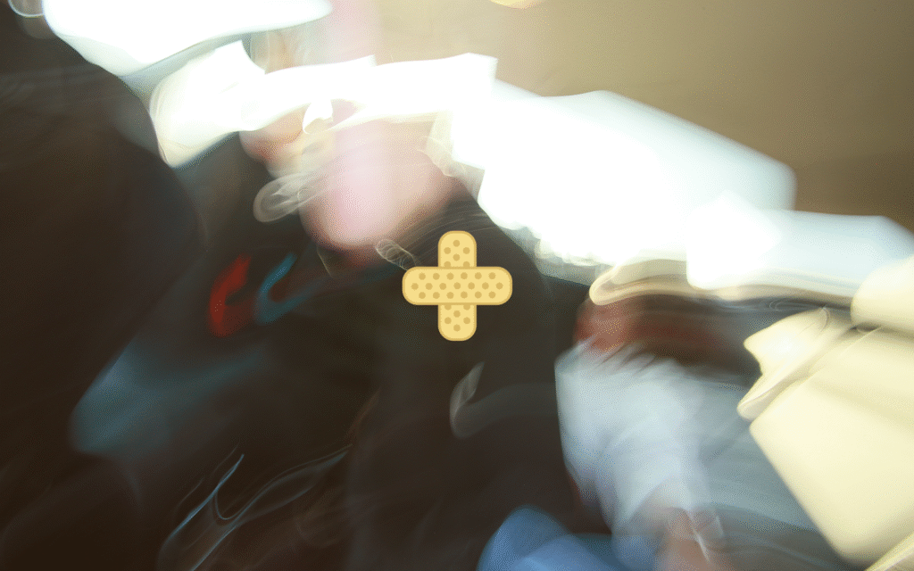 image of a passenger in a rideshare crash in NJ