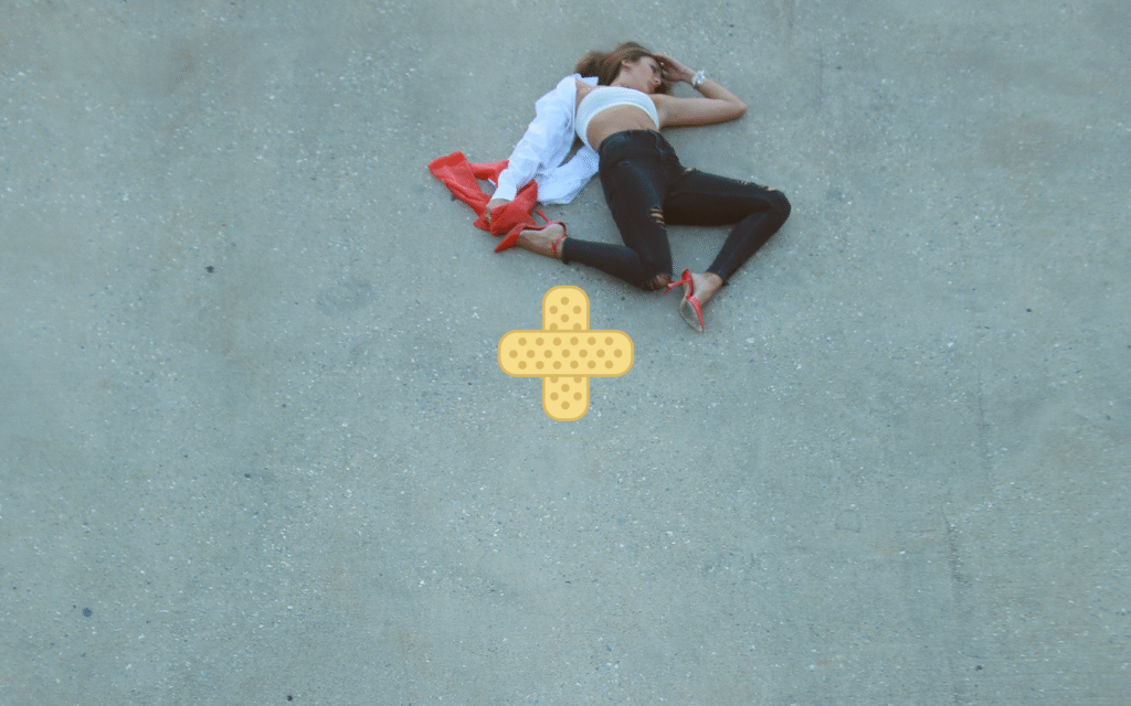 model simulating a victim of pedestrian accident in NJ