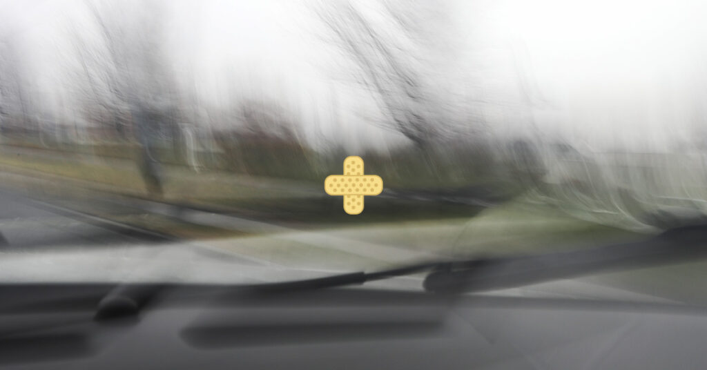 courtlaw blurry image of simulated ride-share accident